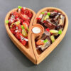 Platou din lemn "heart"